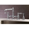 image:imageKingston Brass KS7271ALBS Kitchen Faucet with Side Sprayer Polished ChromePolished Chrome