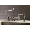 image:imageKingston Brass KS7271ALBS Kitchen Faucet with Side Sprayer Polished ChromePolished Nickel