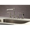 image:imageKingston Brass KS7271ALBS Kitchen Faucet with Side Sprayer Polished ChromePolished Nickel