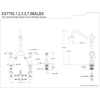image:imageKingston Brass KS7752BALBS Heirloom Bridge Kitchen Faucet with Brass Sprayer Polished BrassBrushed Nickel