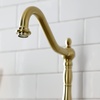 image:imageKingston Brass KS7757TXBS French Country Bridge Kitchen Faucet with Brass Sprayer Brushed BrassBrushed Brass