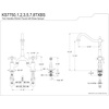 image:imageKingston Brass KS7757TXBS French Country Bridge Kitchen Faucet with Brass Sprayer Brushed BrassBrushed Nickel