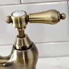 image:imageKingston Brass KS7797BALBS Heirloom Bridge Kitchen Faucet with Brass Sprayer Brushed BrassAntique Brass