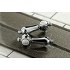 image:imageKingston Brass KS7797BALBS Heirloom Bridge Kitchen Faucet with Brass Sprayer Brushed BrassPolished Chrome