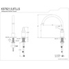 image:imageKingston Brass KS7821TLLS Templeton Single Handle HIGH SPOUT Kitchen Faucet without Sprayer Polished ChromePolished Chrome
