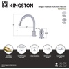 image:imageKingston Brass KS7821TLLS Templeton Single Handle HIGH SPOUT Kitchen Faucet without Sprayer Polished ChromePolished Chrome