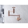image:imageKingston Brass KS810ZXAC Millennium Wall Mount Pot Filler Kitchen Faucet Antique CopperAntique Copper