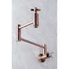 image:imageKingston Brass KS810ZXAC Millennium Wall Mount Pot Filler Kitchen Faucet Antique CopperAntique Copper