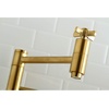 image:imageKingston Brass KS810ZXAC Millennium Wall Mount Pot Filler Kitchen Faucet Antique CopperBrushed Brass