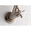 image:imageKingston Brass KS810ZXAC Millennium Wall Mount Pot Filler Kitchen Faucet Antique CopperBrushed Nickel