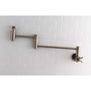 image:imageKingston Brass KS810ZXAC Millennium Wall Mount Pot Filler Kitchen Faucet Antique CopperBrushed Nickel
