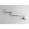image:imageKingston Brass KS810ZXAC Millennium Wall Mount Pot Filler Kitchen Faucet Antique CopperPolished Chrome