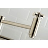 image:imageKingston Brass KS810ZXAC Millennium Wall Mount Pot Filler Kitchen Faucet Antique CopperPolished Nickel