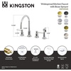 image:imageKingston Brass KS8720DLBS Concord 8Inch Widespread Kitchen Faucet with Brass Sprayer Matte Black