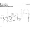 image:imageKingston Brass KS8720DLBS Concord 8Inch Widespread Kitchen Faucet with Brass Sprayer Matte Black