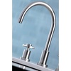 image:imageKingston Brass KS8721DXLS Widespread Kitchen Faucet Polished ChromeBrushed Nickel