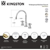 image:imageKingston Brass KS8721DXLS Widespread Kitchen Faucet Polished ChromeBrushed Nickel