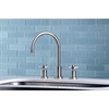 image:imageKingston Brass KS8721DXLS Widespread Kitchen Faucet Polished ChromeBrushed Nickel