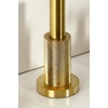 image:imageKingston Brass KS8721KNLBS Convergent DoubleHandle Widespread Kitchen Faucet with Knurled Handle and Brass Sprayer Polished ChromeBrushed Brass