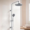 image:imageKingston Brass KSG2398D Concord Wall Mount Rain Drop Shower System with Hand Shower Brushed NickelPolished Chrome