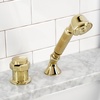 image:imageKingston Brass KSK2241ARTR Deck Mount Hand Shower with Diverter for Roman Tub Faucet Polished ChromePolished Chrome