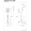 image:imageKingston Brass KSK2521W1 Designer Trimscape Showerscape Shower Combo Polished ChromePolished Chrome