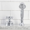 image:imageKingston Brass KSK3331AXTR Deck Mount Hand Shower with Diverter for Roman Tub Faucet Polished ChromePolished Chrome