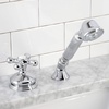 image:imageKingston Brass KSK3331AXTR Deck Mount Hand Shower with Diverter for Roman Tub Faucet Polished ChromePolished Chrome