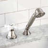 image:imageKingston Brass KSK4305PXTR Deck Mount Hand Shower with Diverter for Roman Tub Faucet Oil Rubbed BronzeBrushed Nickel