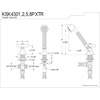 image:imageKingston Brass KSK4305PXTR Deck Mount Hand Shower with Diverter for Roman Tub Faucet Oil Rubbed BronzeBrushed Nickel