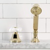 image:imageKingston Brass KSK4305PXTR Deck Mount Hand Shower with Diverter for Roman Tub Faucet Oil Rubbed BronzePolished Brass