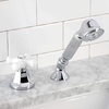 image:imageKingston Brass KSK4305PXTR Deck Mount Hand Shower with Diverter for Roman Tub Faucet Oil Rubbed BronzePolished Chrome