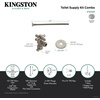 image:imageKingston Brass KTK105P Trimscape Toilet Supply Kit 12 IPS x 38 OD Comp Oil Rubbed BronzeBrushed Nickel