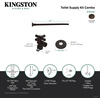 image:imageKingston Brass KTK105P Trimscape Toilet Supply Kit 12 IPS x 38 OD Comp Oil Rubbed BronzeOil Rubbed Bronze