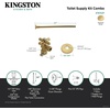 image:imageKingston Brass KTK105P Trimscape Toilet Supply Kit 12 IPS x 38 OD Comp Oil Rubbed BronzePolished Brass
