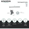 image:imageKingston Brass KTK105P Trimscape Toilet Supply Kit 12 IPS x 38 OD Comp Oil Rubbed BronzePolished Chrome