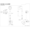 image:imageKingston Brass KX1058BD Victorian Hand Shower Kit Brushed NickelBrushed Nickel