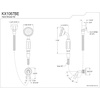 image:imageKingston Brass KX1067BE Victorian Hand Shower Kit Brushed Brass