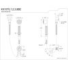 image:imageKingston Brass KX1071BE Vintage Hand Shower Kit Polished Chrome