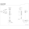 image:imageKingston Brass KX1077SD Vintage Hand Shower Kit Brushed Brass
