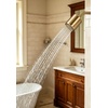 image:imageKingston Brass KX8613 Shower Scape 3316Inch Round 2Function ABS Shower Head in Antique BrassBrushed Brass