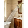 image:imageKingston Brass KX8613 Shower Scape 3316Inch Round 2Function ABS Shower Head in Antique BrassPolished Brass