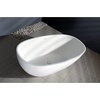 image:imageKingston Brass VRTRS653123 Aqua Eden 65Inch Solid Surface Stone Freestanding Oval Tub with Drain 641516 inch L x 30516 inch W x 2078 inch D Matte White641516 inch L x 30516 inch W x 2078 inch D