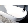 image:imageKingston Brass VRTRS653123 Aqua Eden 65Inch Solid Surface Stone Freestanding Oval Tub with Drain 641516 inch L x 30516 inch W x 2078 inch D Matte White70116 inch L x 3458 inch W x 20116 inch D