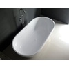 image:imageKingston Brass VRTRS653123 Aqua Eden 65Inch Solid Surface Stone Freestanding Oval Tub with Drain 641516 inch L x 30516 inch W x 2078 inch D Matte White70116 inch L x 3458 inch W x 20116 inch D