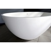 image:imageKingston Brass VRTRS653123 Aqua Eden 65Inch Solid Surface Stone Freestanding Oval Tub with Drain 641516 inch L x 30516 inch W x 2078 inch D Matte White641516 inch L x 30516 inch W x 2078 inch D
