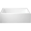 image:imageAqua Eden VTAP6032R22C 60Inch AntiSkid Acrylic 3Wall Alcove Tub with Right Hand Drain Hole White