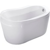 image:imageAqua Eden VTRS523030 52Inch Acrylic Freestanding Tub with Drain and Integrated Seat White