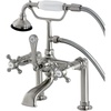 image:imageAqua Vintage AE103T5BX English Country Deck Mount Clawfoot Tub Faucet Oil Rubbed BronzeBrushed Nickel
