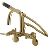 image:imageAqua Vintage AE8457DL Concord Wall Mount Clawfoot Tub Faucet Brushed BrassBrushed Brass